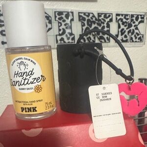 Sunny Daisy Hand Sanitizer Spray - reusable silicone holder